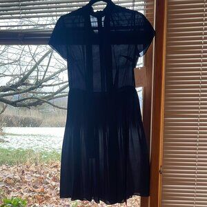 Mikael Aghal Elegant Blue Short Sleeve Dress Size 2